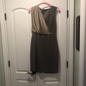 SALE Black Halo cocktail dress pretty taupe Size 8
